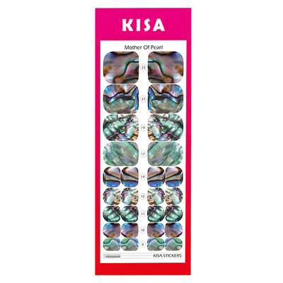 KISA.STICKERS Пленки для педикюра Mother of Pearl