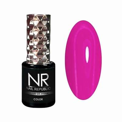 NAIL REPUBLIC Гель-лак NR-156 , Темно-фиолетовый неон