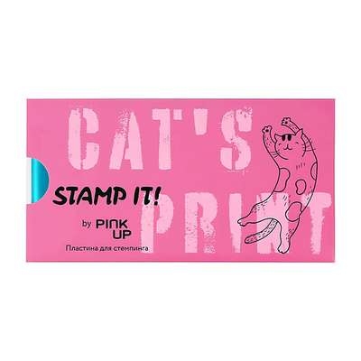 PINK UP Пластина для стемпинга PINK UP STAMP IT! CAT`S PRINT 1