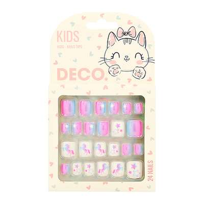 DECO. Набор детских накладных ногтей KIDS mystery