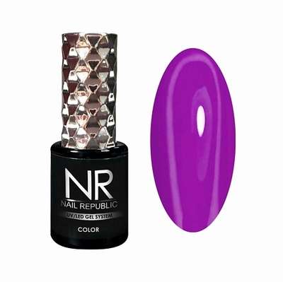 NAIL REPUBLIC Гель-лак NR-156 , Темно-фиолетовый неон