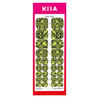 KISA.STICKERS Пленки для педикюра Lime Viper