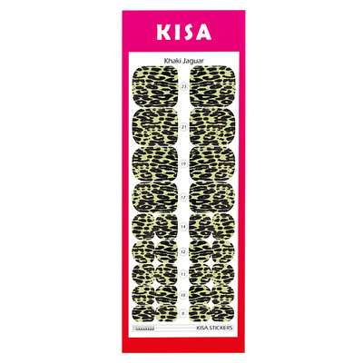 KISA.STICKERS Пленки для педикюра Khaki Jaguar