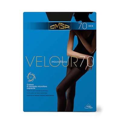 OMSA Колготки 70 ден Velour Nero