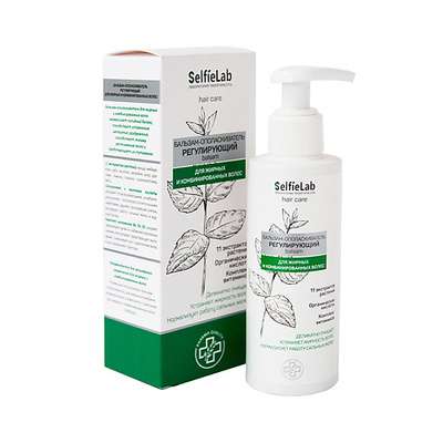 SELFIELAB Бальзам-ополаскиватель Регулирующий с органическими кислотами, натуральными экстрактами растений