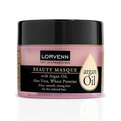 LORVENN HAIR PROFESSIONALS Маска для интенсивного ухода волос ARGAN OIL BEAUTY MASQUE 200