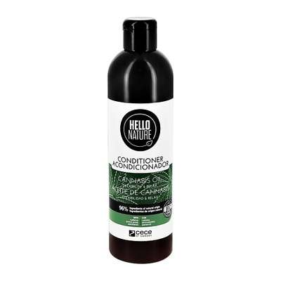 HELLO NATURE Кондиционер для волос CANNABIS OIL с маслом конопли (мягкость и эластичность) 300