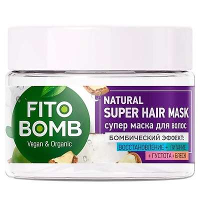 FITO КОСМЕТИК Супер маска для волос Восстановление Питание Густота Блеск FITO BOMB 250