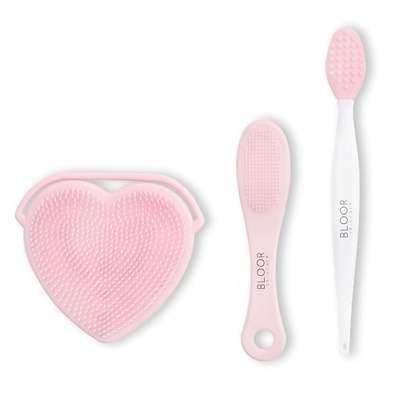 BLOOR Набор силиконовых щеток для чистки лица, губ и тела Silicone brushes set