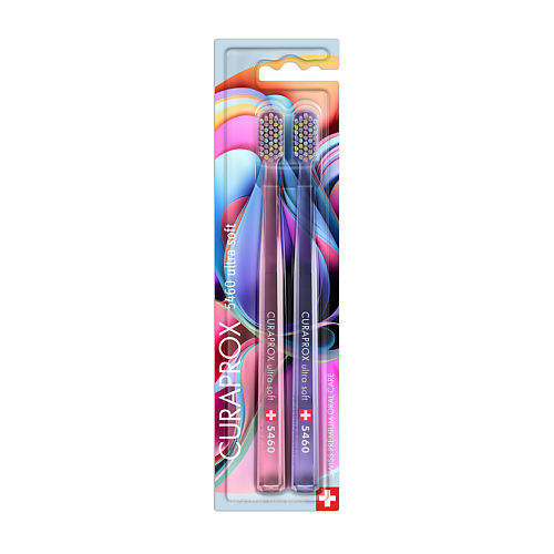 CURAPROX Набор зубных щеток "ultrasoft" Duo Colorful Curls 2023