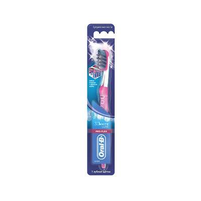 ORAL-B Зубная щетка 3D White Luxe Pro-Flex 38 средняя