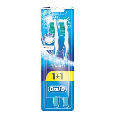 ORAL-B Зубная щетка 3D White Отбеливание 40 средняя