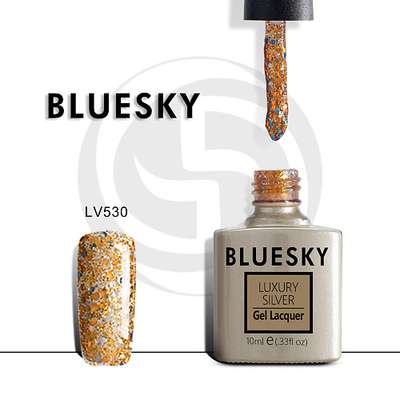 BLUESKY Гель-лак Luxury Silver Новогодний маскарад