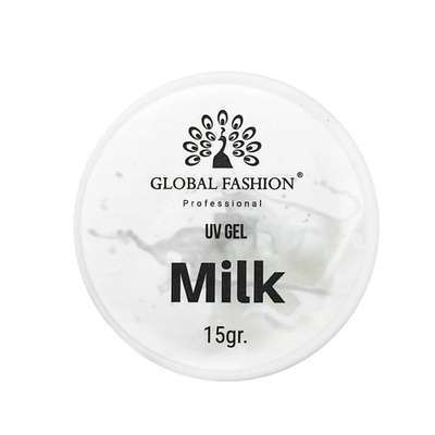 Global Fashion Гель для наращивания и укрепления ногтей, Milk