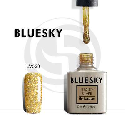 BLUESKY Гель-лак Luxury Silver Золотая корона