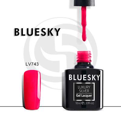 BLUESKY Гель-лак неоновый Luxury Silver Неоновое лето