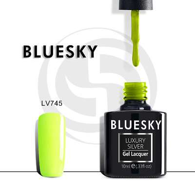 BLUESKY Гель-лак неоновый Luxury Silver Неоновое лето