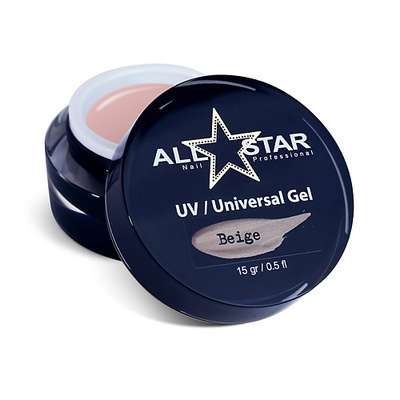 ALL STAR PROFESSIONAL Гель для моделирования ногтей, UV-Universal Gel "Clear"