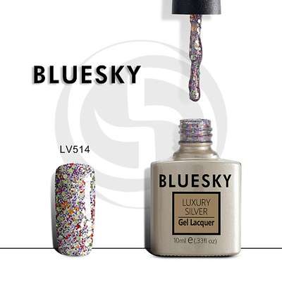 BLUESKY Гель-лак Luxury Silver Новогодний маскарад