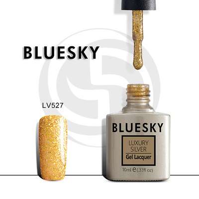 BLUESKY Гель-лак Luxury Silver Золотая корона