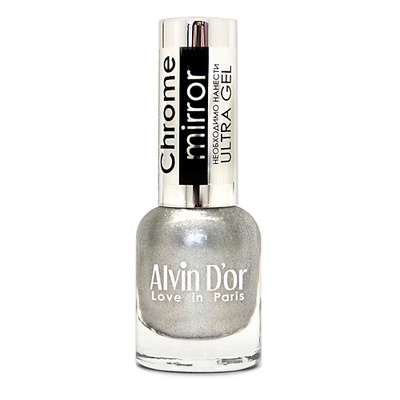 ALVIN D'OR ALVIN D’OR Лак для ногтей CHROME MIRROR, 01 Зеркальное серебро