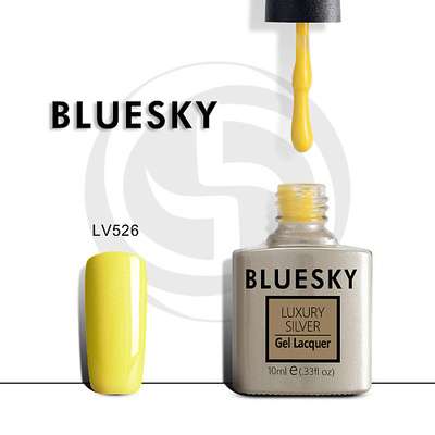 BLUESKY Гель-лак Luxury Silver Желтый лепесток