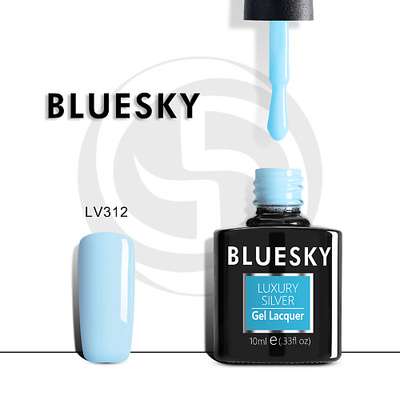 BLUESKY Гель-лак Luxury Silver Голубая лагуна