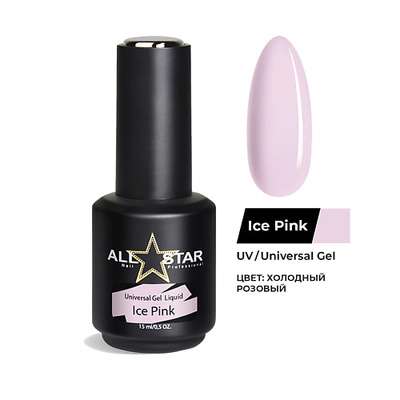ALL STAR PROFESSIONAL Гель для моделирования ногтей, Universal Gel Liquid "Clear" big
