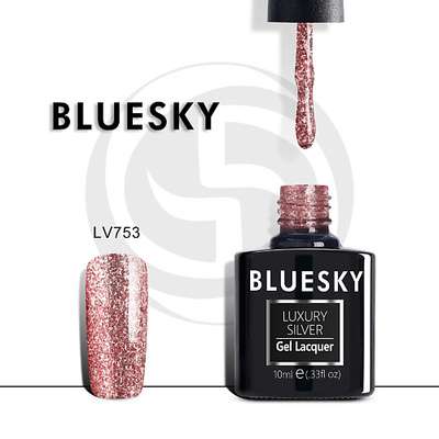 BLUESKY Гель-лак Luxury Silver Новогодний бал