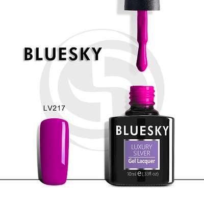 BLUESKY Гель-лак неоновый Luxury Silver Неоновое лето