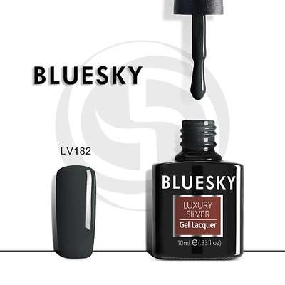 BLUESKY Гель-лак Luxury Silver Черный властелин