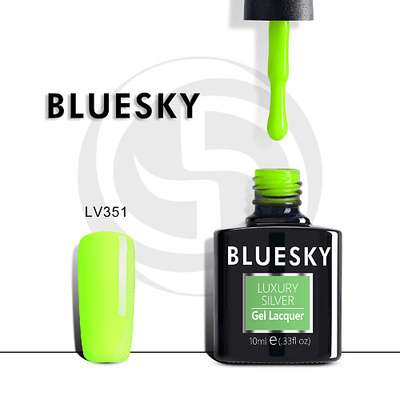 BLUESKY Гель-лак неоновый Luxury Silver Неоновое лето