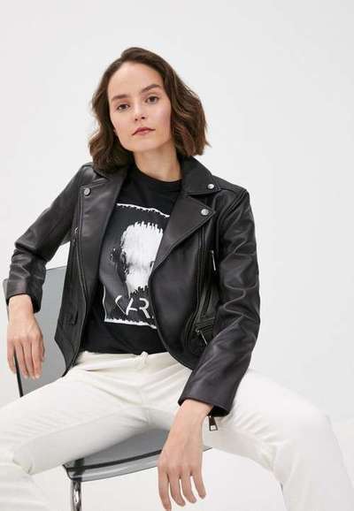 Куртка кожаная Karl Lagerfeld