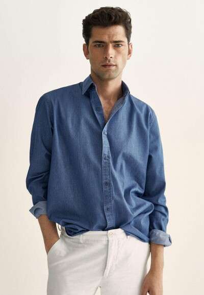 Рубашка джинсовая Massimo Dutti