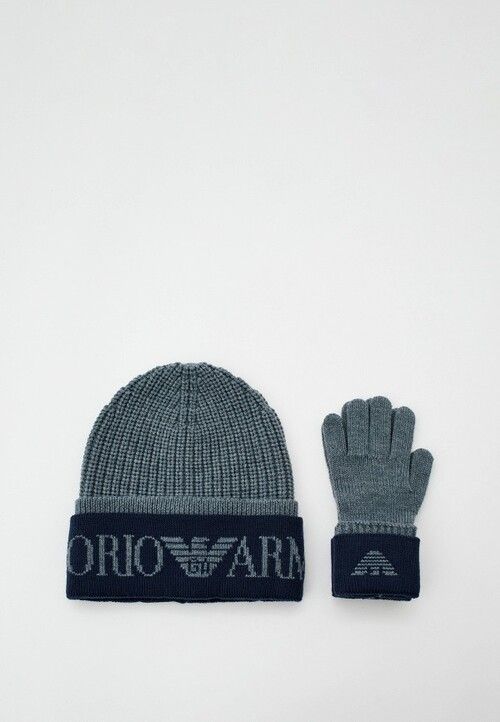 Шапка и перчатки Emporio Armani