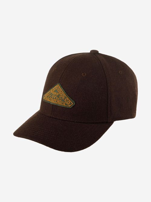 Бейсболка STETSON 7720104 BASEBALL CAP VINTAGE LOGO PATCH WOOL (коричневый), Коричневый 02-829XDOXS9Z-14