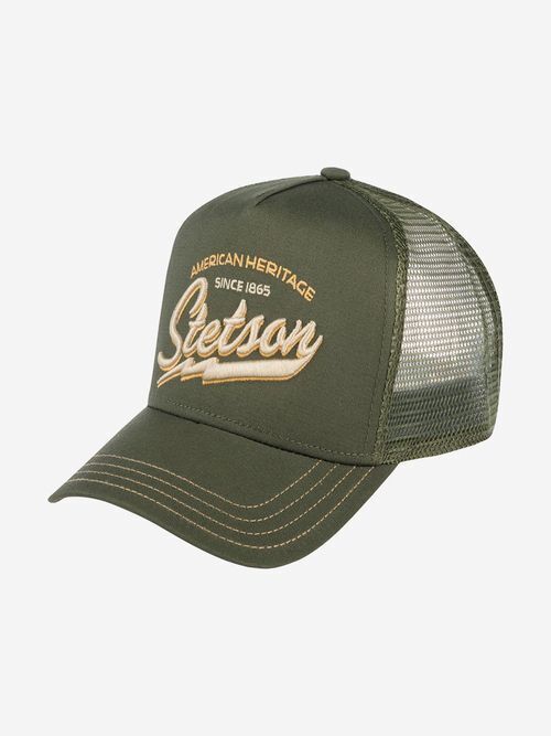 Бейсболка с сеточкой STETSON 7751171 TRUCKER CAP AMERICAN HERITAGE CLASSIC (оливковый), Мультицвет 02-478XDOXS9Z-03