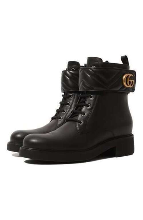 Кожаные ботинки Marmont Gucci