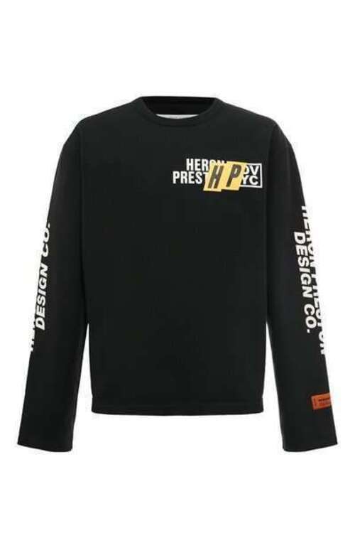 Хлопковый лонгслив Heron Preston