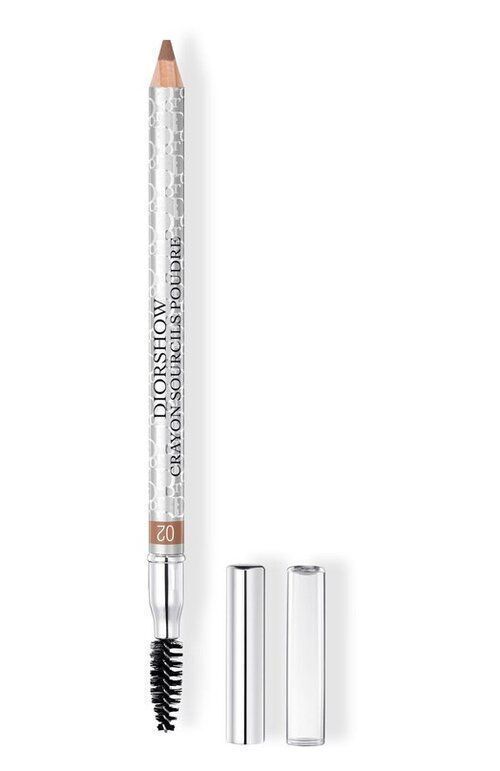 Водостойкий карандаш для бровей Diorshow, 02 Каштановый Dior