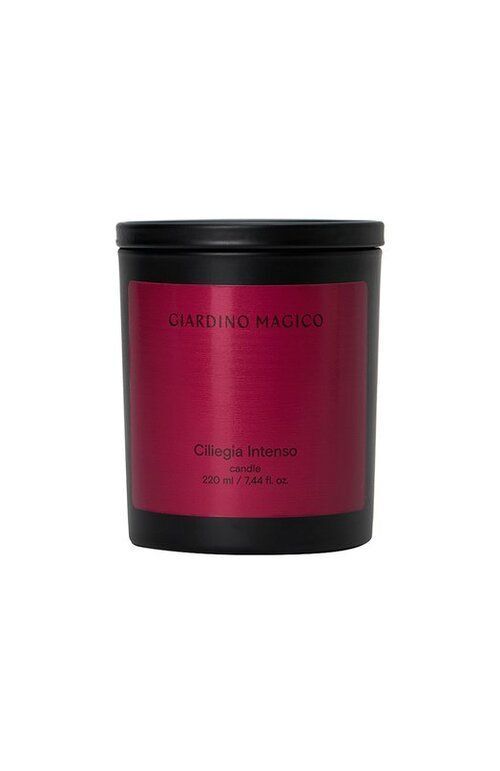 Парфюмированная свеча Ciliegia Intenso (220ml) Giardino Magico
