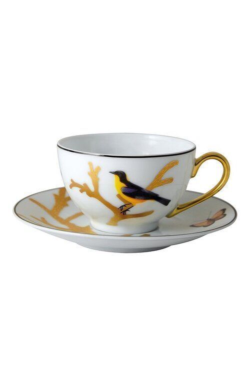 Чайная чашка с блюдцем Aux Oiseaux Bernardaud