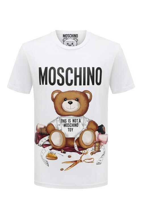 Хлопковая футболка Moschino