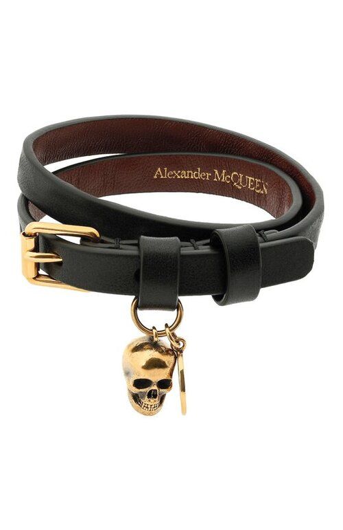 Кожаный браслет Alexander McQueen