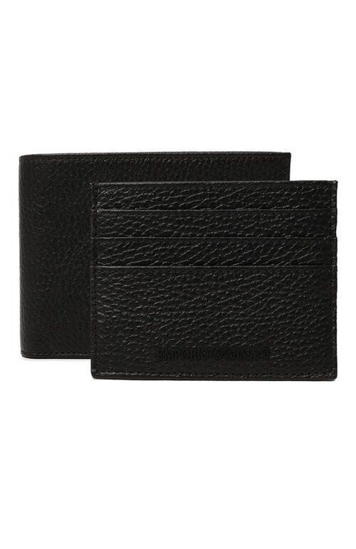 Комплект из портмоне и футляра для кредитных карт Emporio Armani