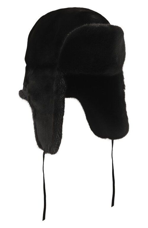 Норковая шапка-ушанка Мишка-2 FurLand