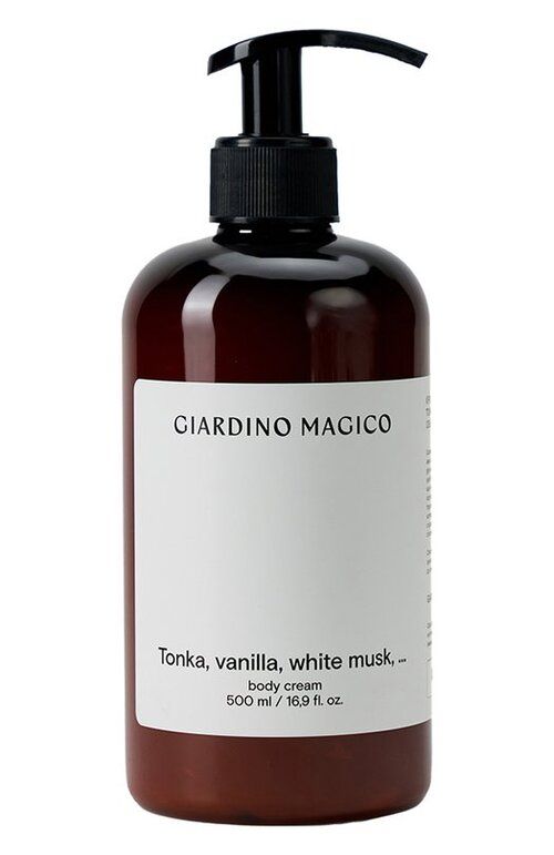 Крем для тела Tonka, vanilla, white musk (500ml) Giardino Magico