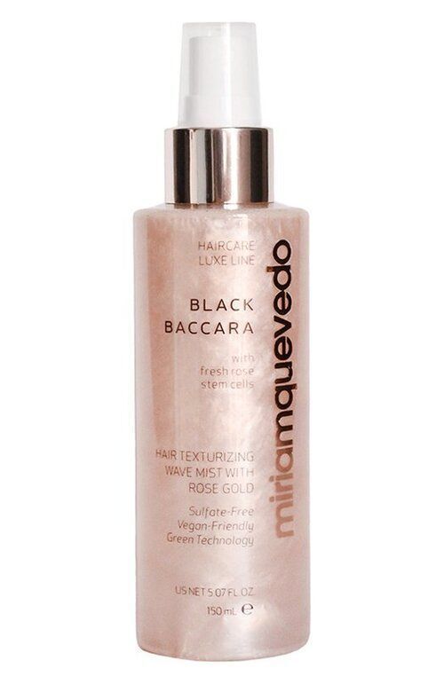 Текстурирующий мист для волос с 23К розовым золотом и розой Black Baccara (150ml) Miriamquevedo