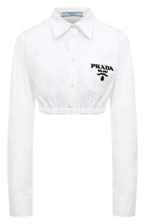 Хлопковая рубашка Prada