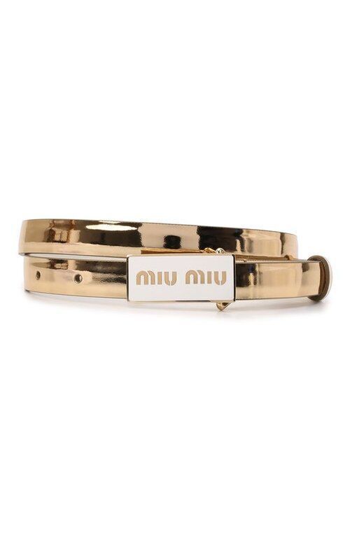 Кожаный ремень Miu Miu